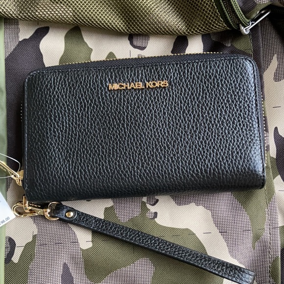 Michael Kors Jet Set Travel Lg Flat Multifunctional Phone Case-Wristlet-… - Picture 6 of 16